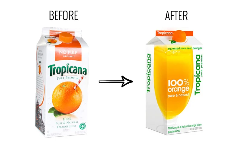 Tropicana 2009 packaging redesign failure orange juice carton