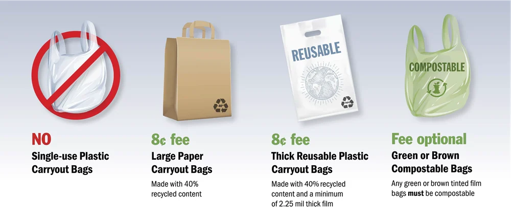 modern packaging regulation infographic icons plastic ban transparency
