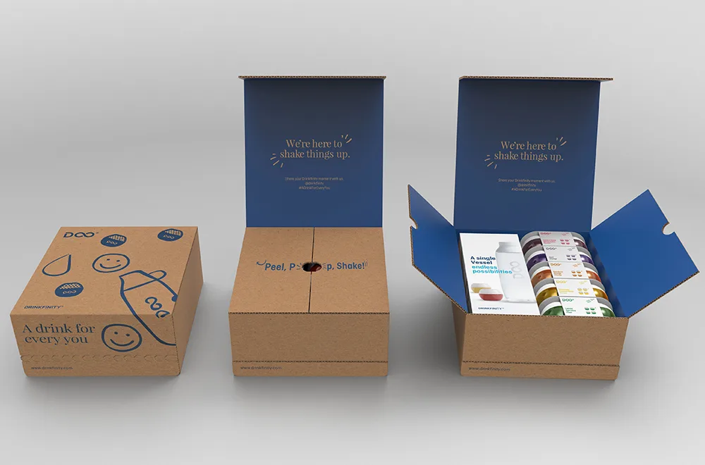 personalised packaging unboxing ecommerce customer branded box