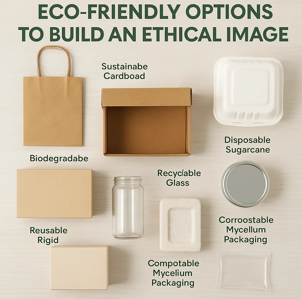 teamwork on sustainable packaging innovation with mycelium materials