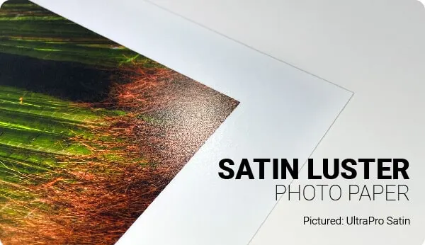 Glossy and matte coated paper finishes comparison
