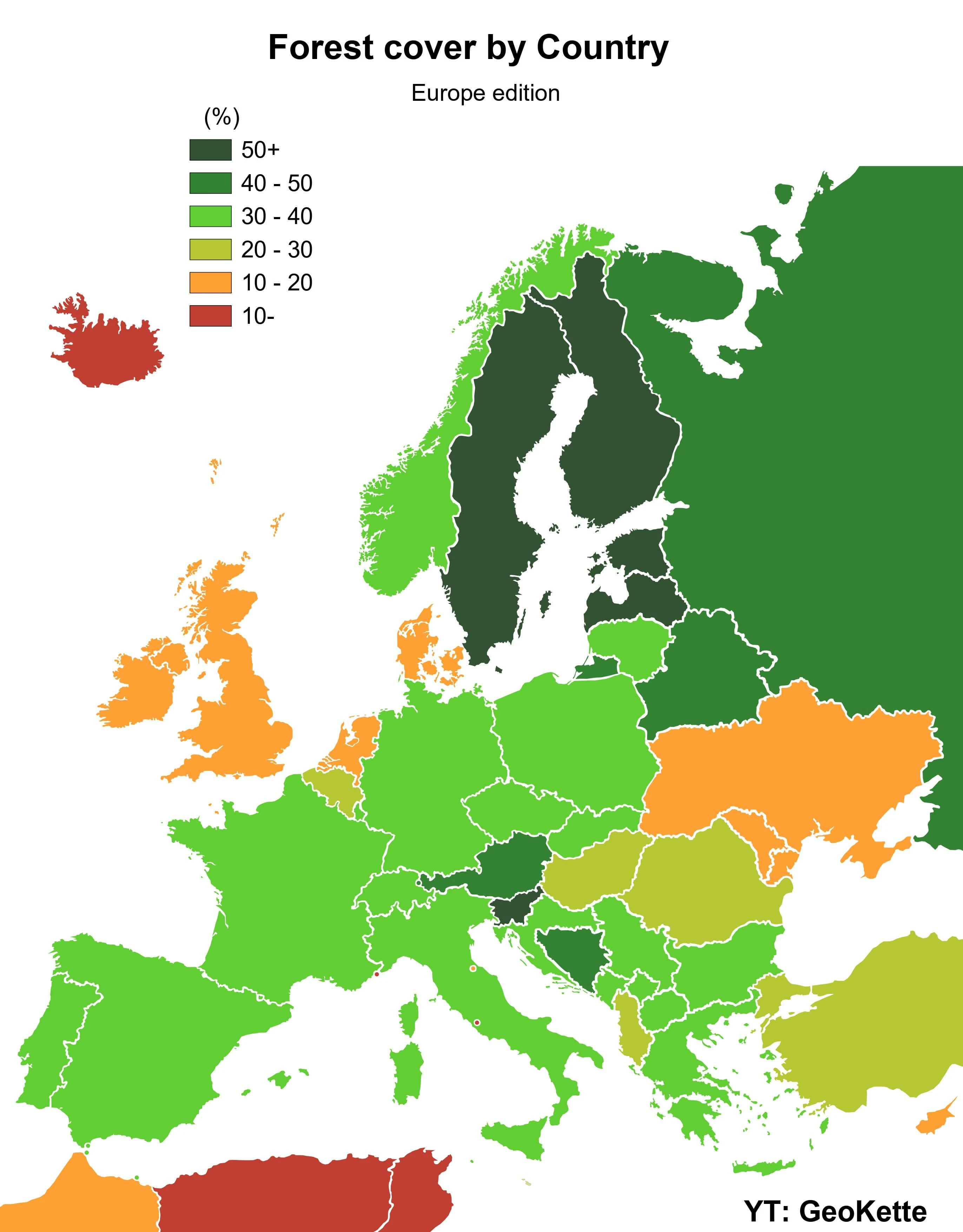 Growing European forests thriving green woodland expansion