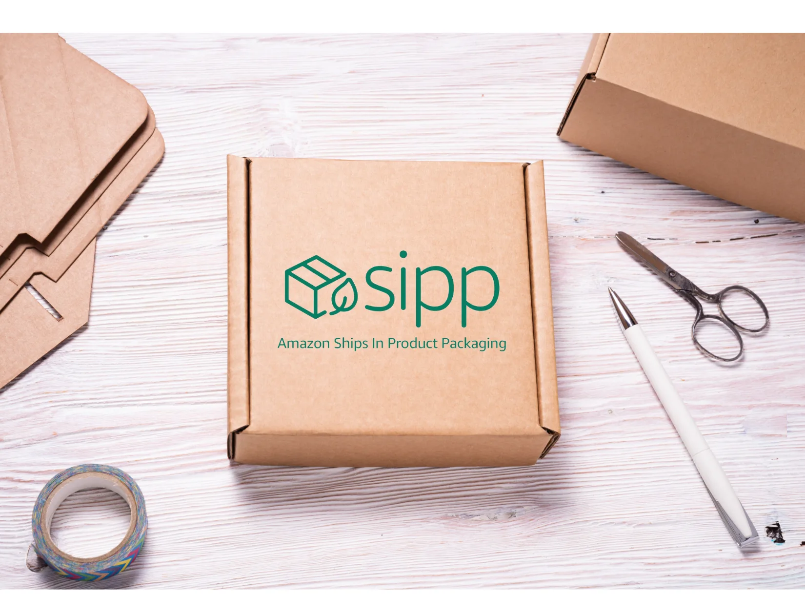 SIPP packaging sustainable branded eco friendly Amazon unboxing design