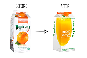 Tropicana Packaging before after v66gpj
