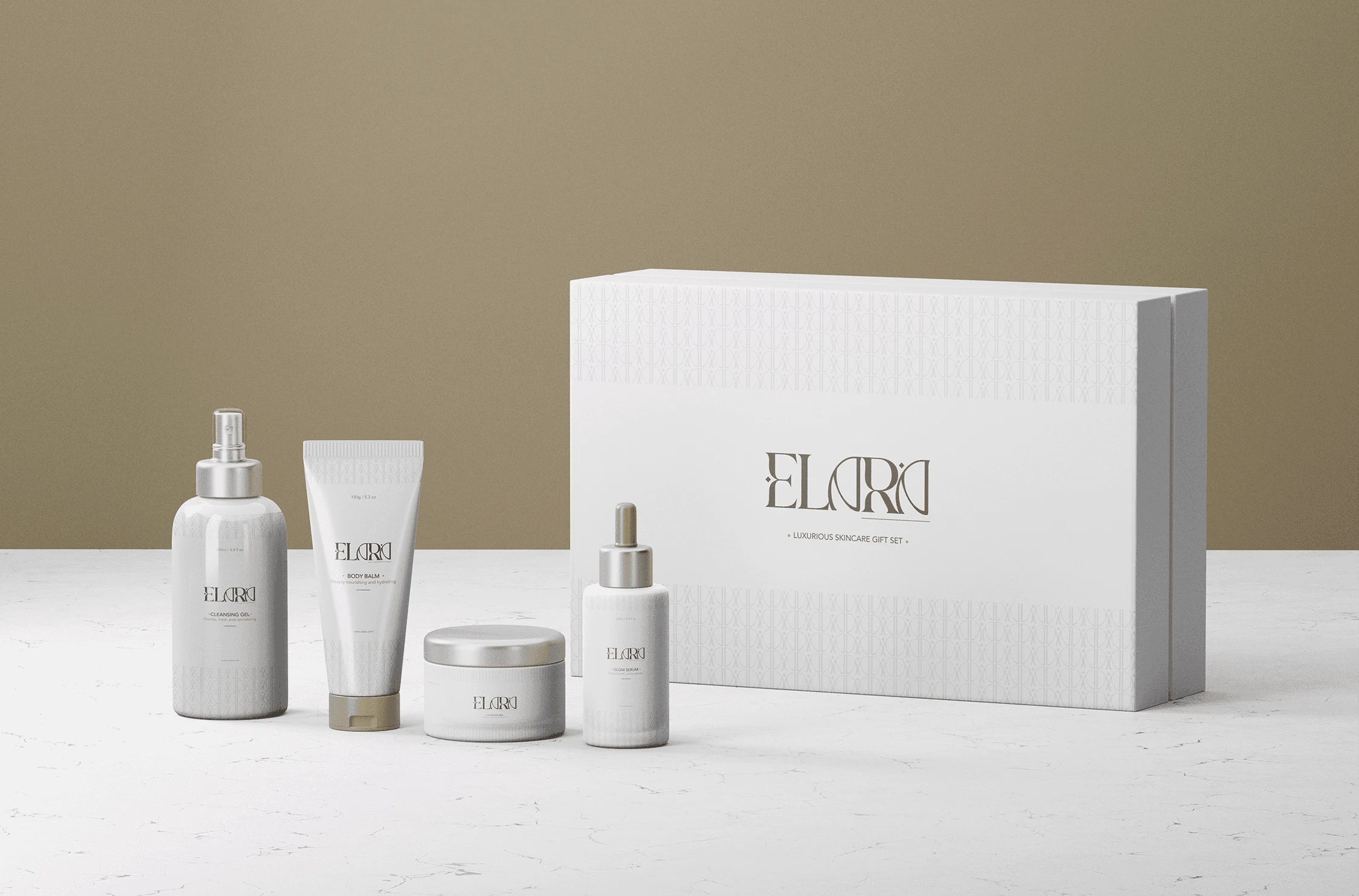 accessible luxury skincare packaging, easy-open box, diverse happy consumers