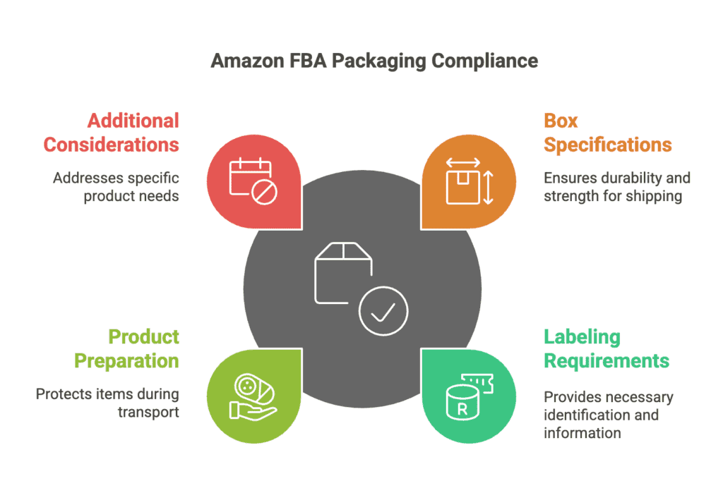 damaged shipping box, ecommerce seller facing high fulfilment fees, Amazon packaging issues