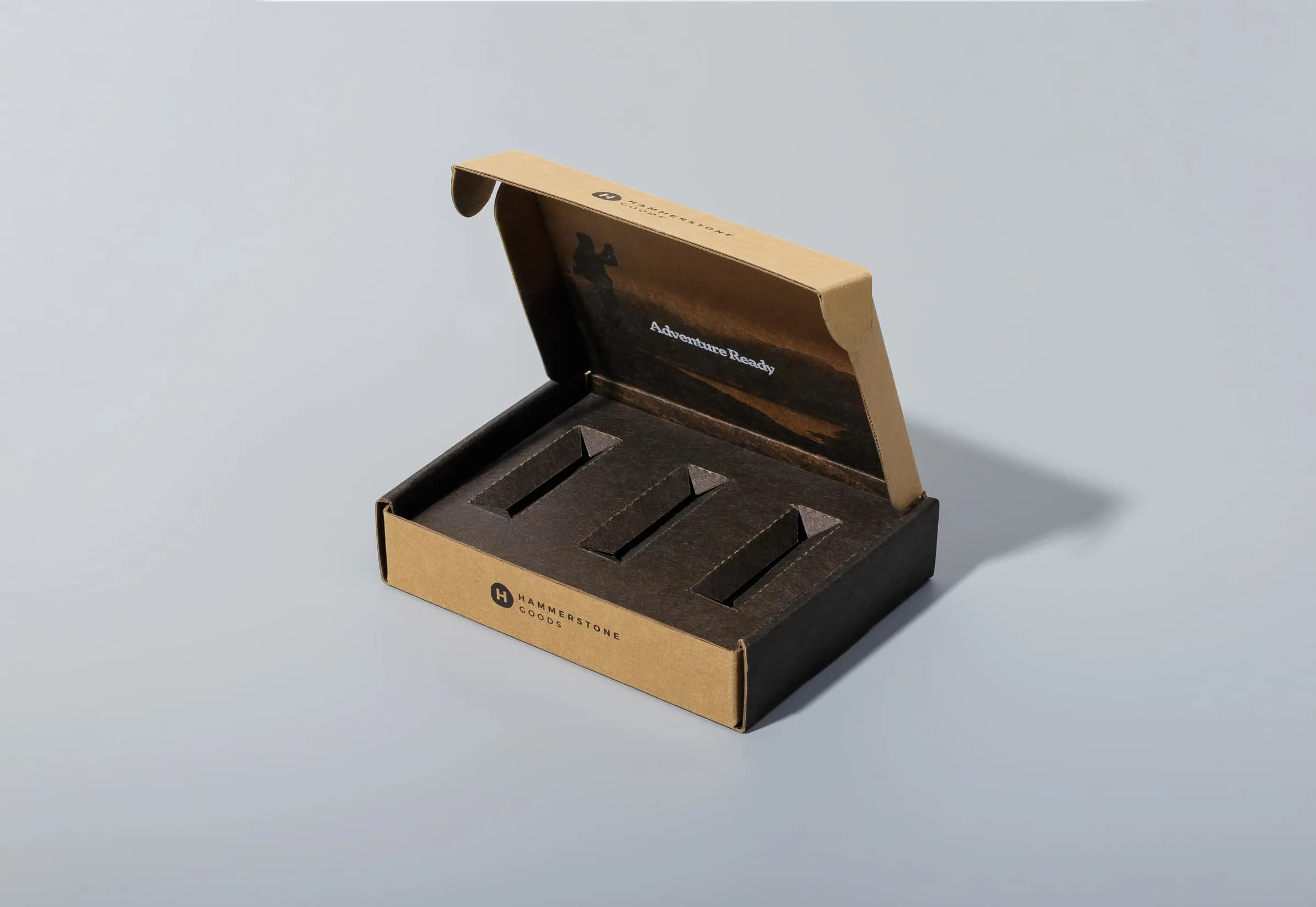 durable e-commerce shipping corrugated box with custom inserts