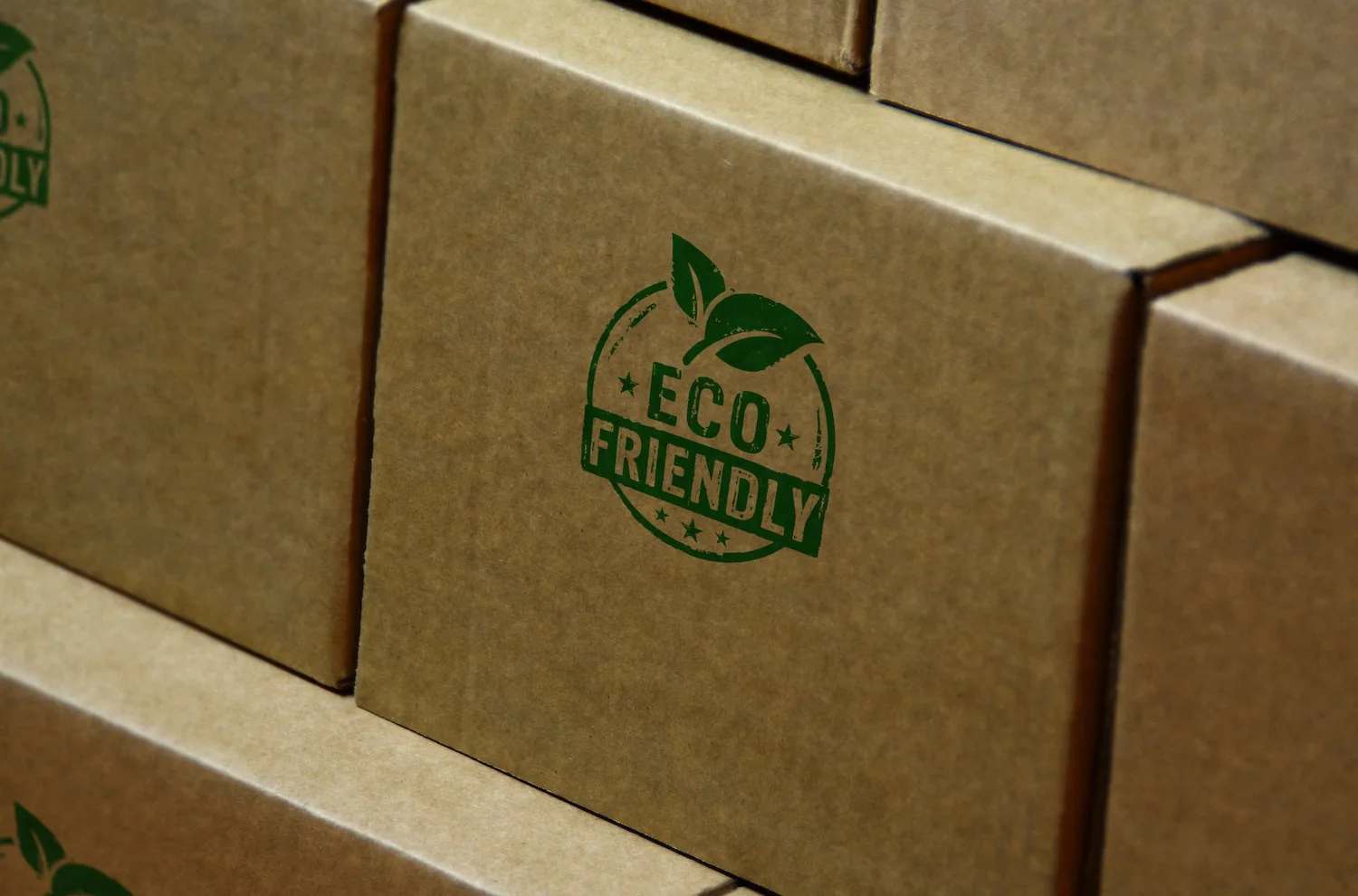 eco-friendly recyclable packaging kraft paper corrugated box minimal plastic