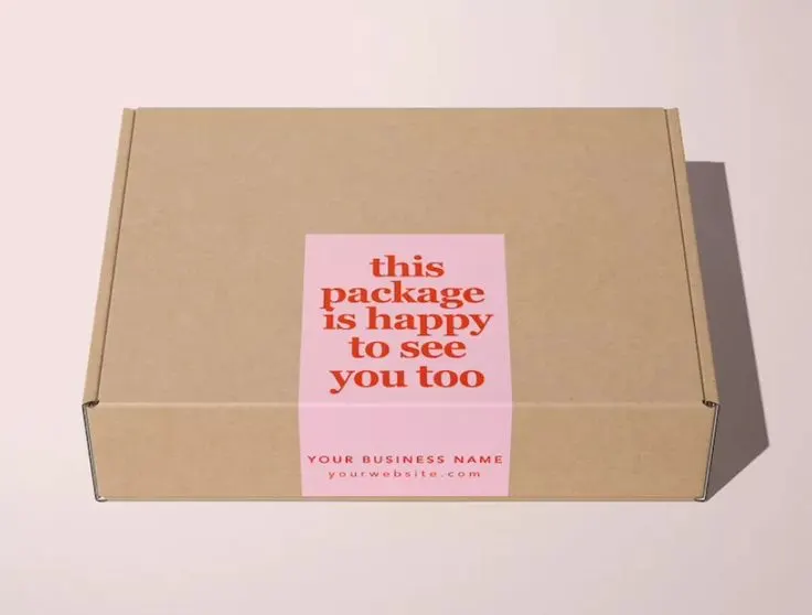 personalised packaging unboxing ecommerce customer branded box