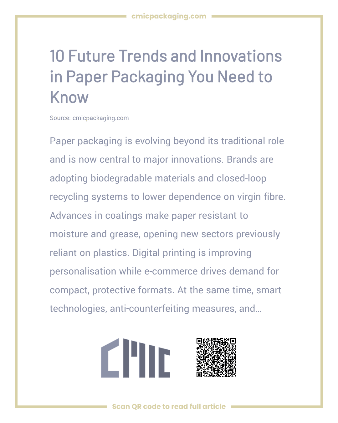 10 Future Trends and Innovations in Paper Packaging You Need to Know