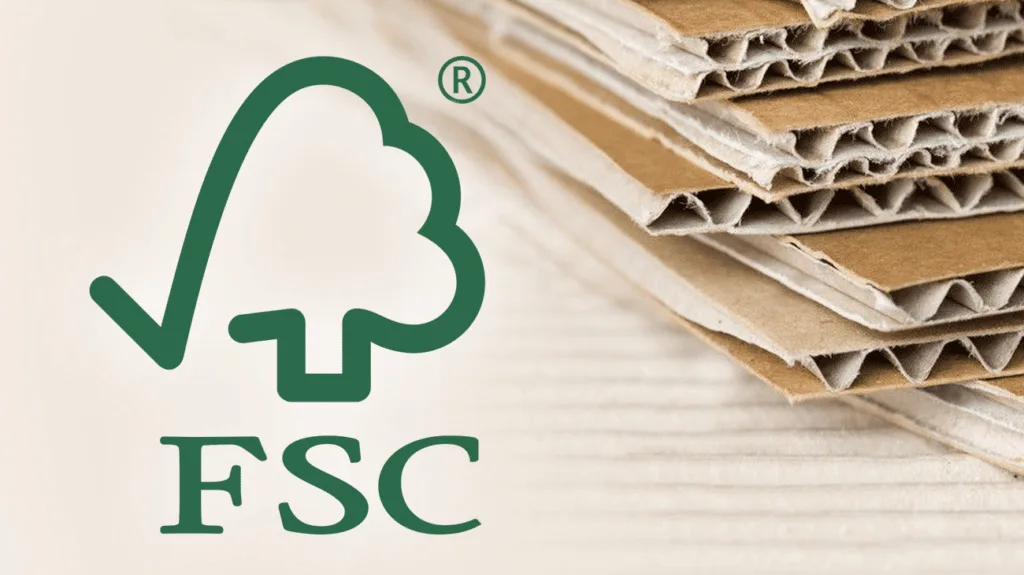 FSC certified sustainable packaging eco friendly corrugated boxes