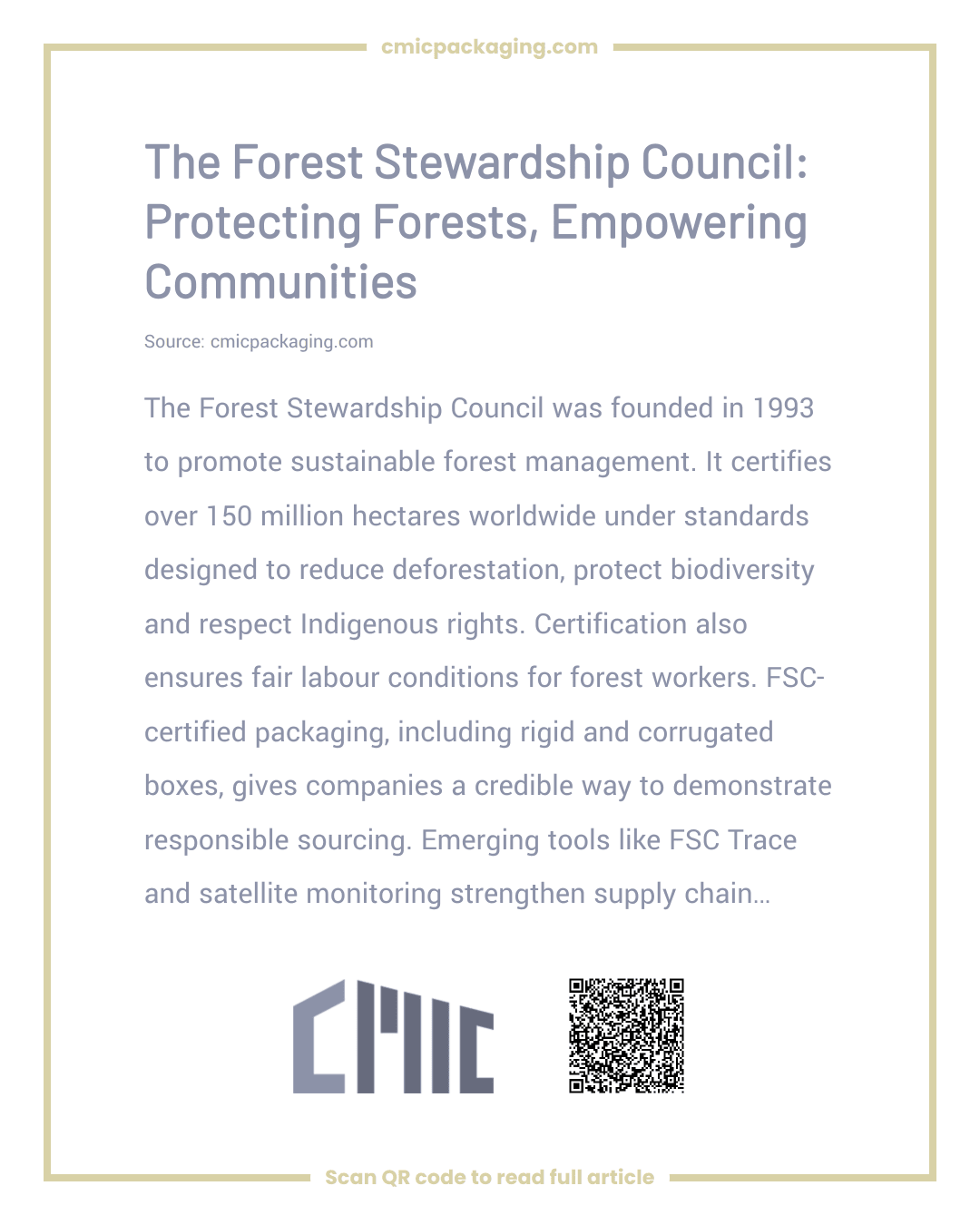 The Forest Stewardship Council: Protecting Forests, Empowering Communities