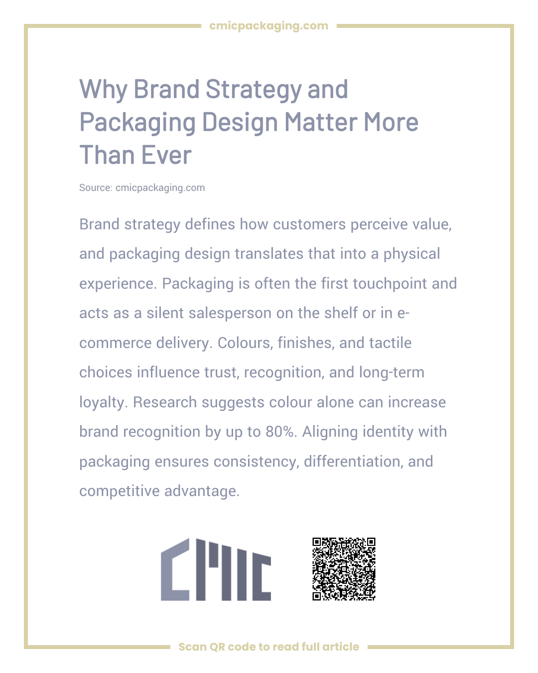 Why Brand Strategy and Packaging Design Matter More Than Ever