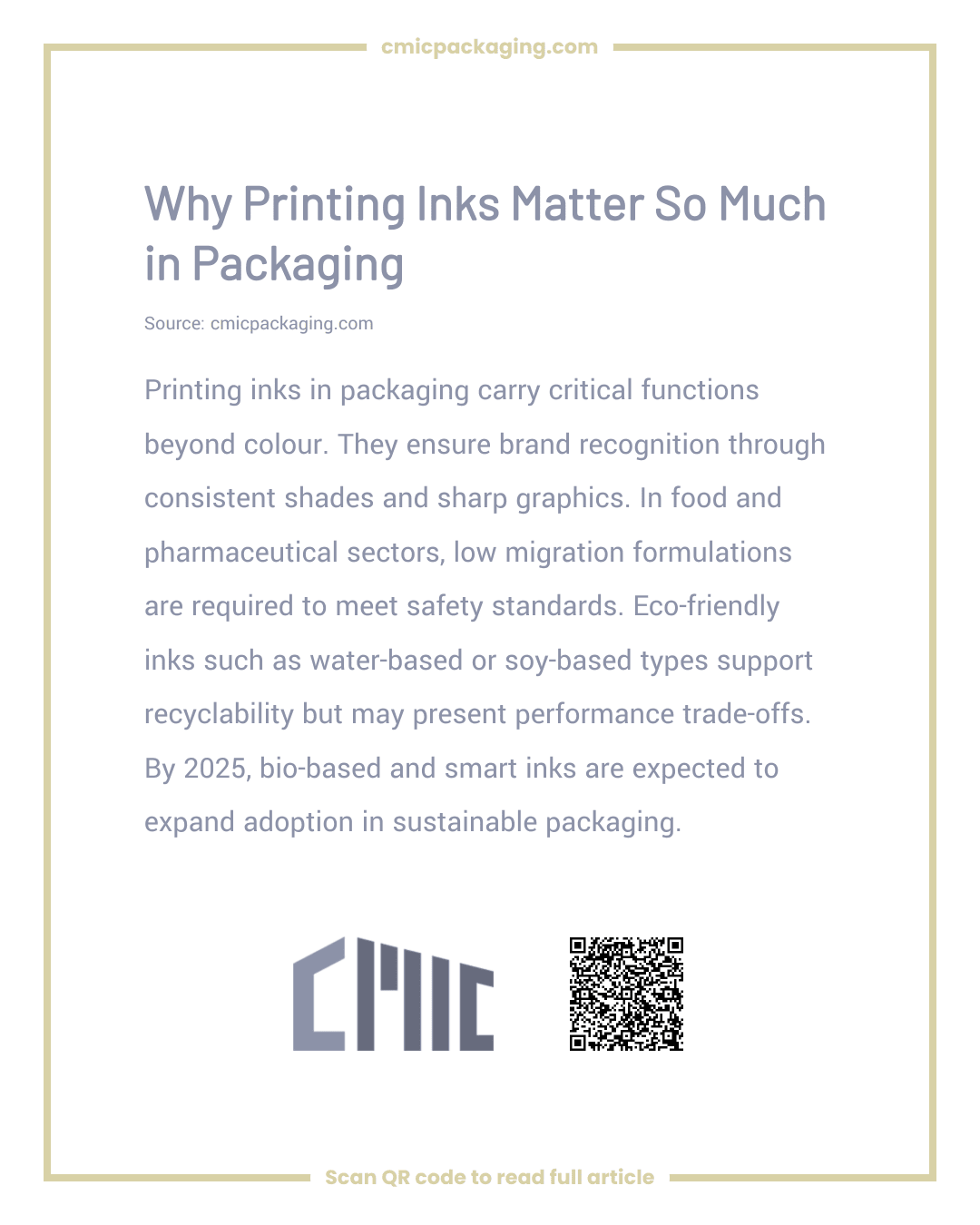 Why Printing Inks Matter So Much in Packaging