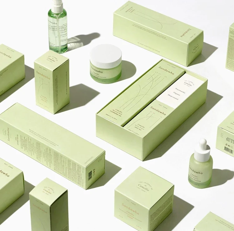 luxury eco friendly beauty packaging with matte finish