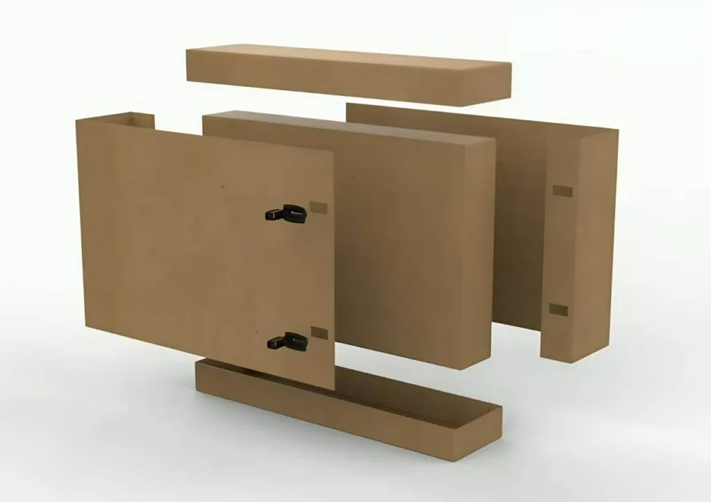 modular product design for reuse recyclable packaging materials deconstructed building components