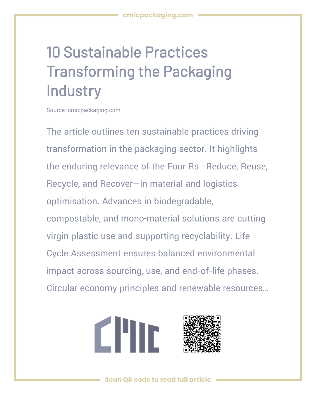 10 Sustainable Practices Transforming the Packaging Industry