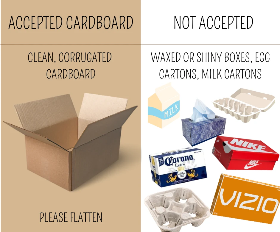 collected cardboard boxes ready for recycling curbside pickup