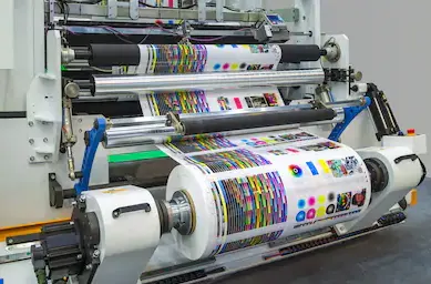 offset printing machine paper testing ink water process