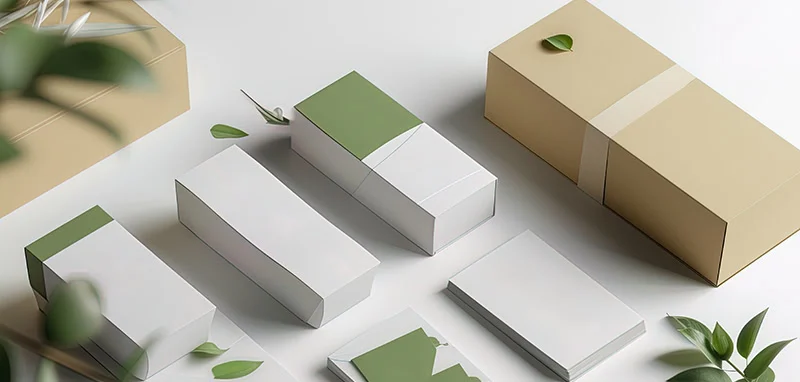 sustainable packaging design steps with eco materials and minimalist boxes