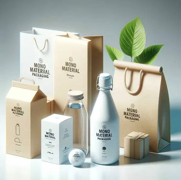 single material recyclable packaging, eco-friendly mono material design