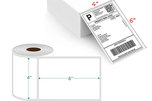 4X6 Shipping Labels of Customized Thermal Logistc Label Sticker Synthetic Paper for Packaging b44rl1