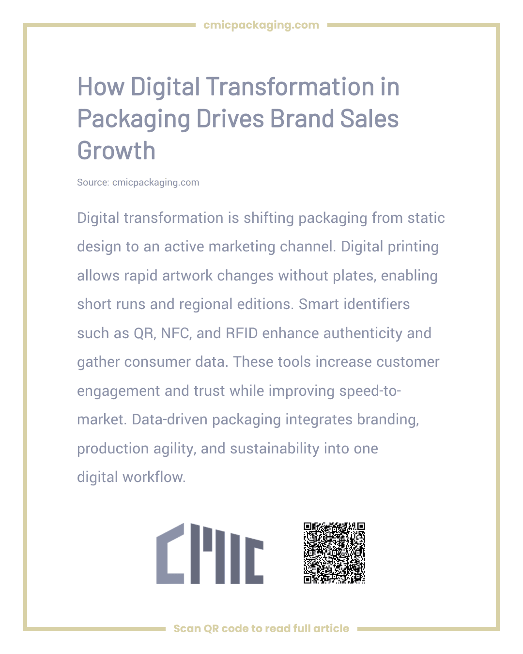 How Digital Transformation in Packaging Drives Brand Sales Growth