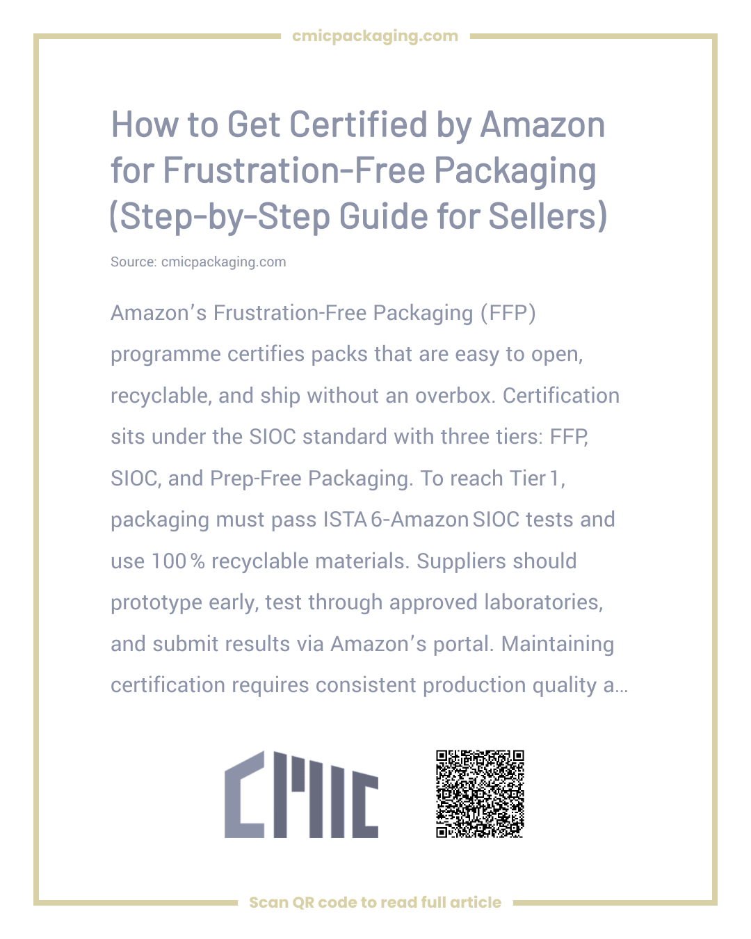 How to Get Certified by Amazon for Frustration-Free Packaging (Step-by-Step Guide for Sellers)