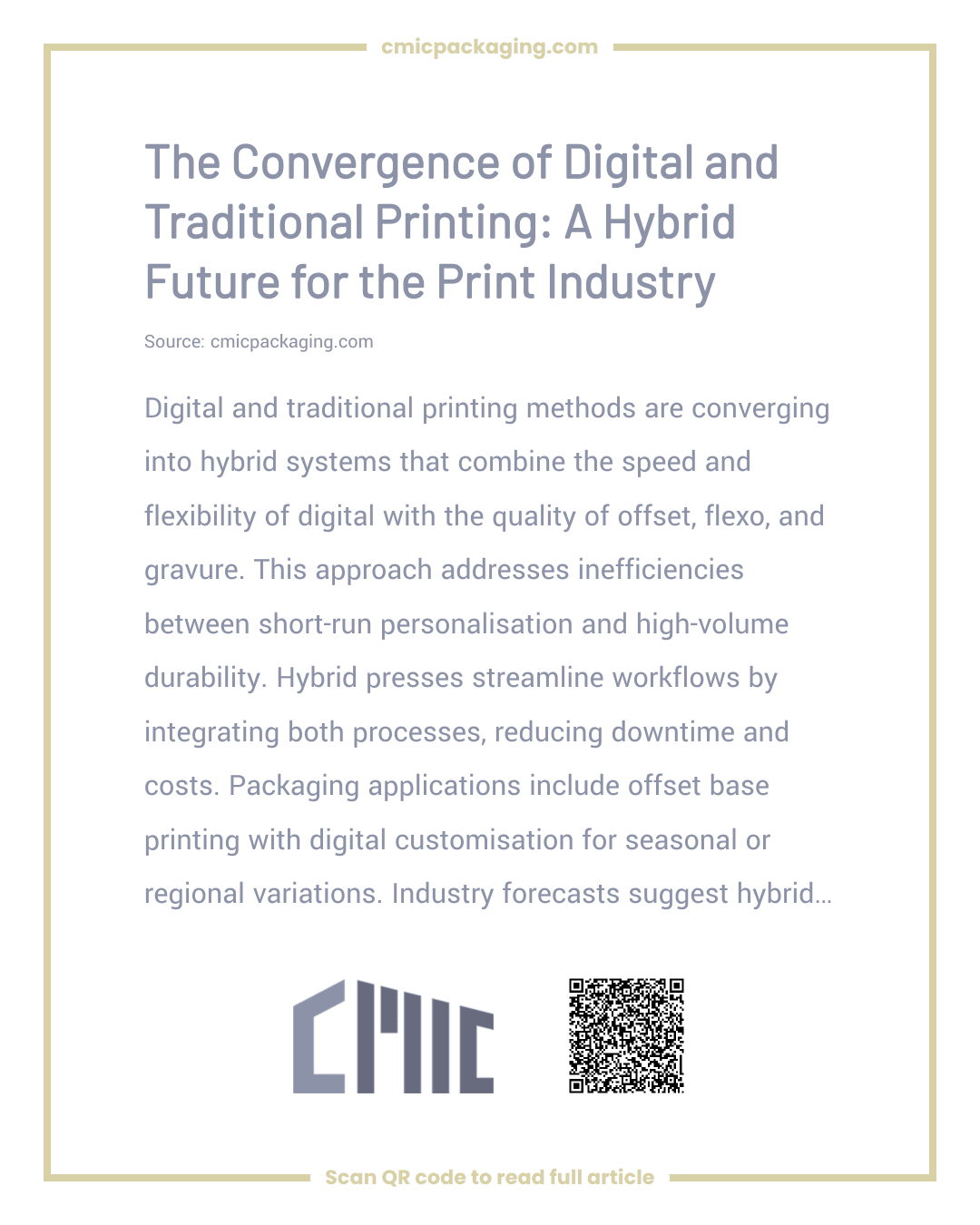 The Convergence of Digital and Traditional Printing: A Hybrid Future for the Print Industry