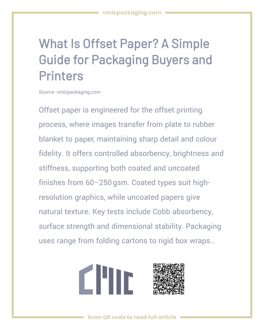 What Is Offset Paper? A Simple Guide for Packaging Buyers and Printers
