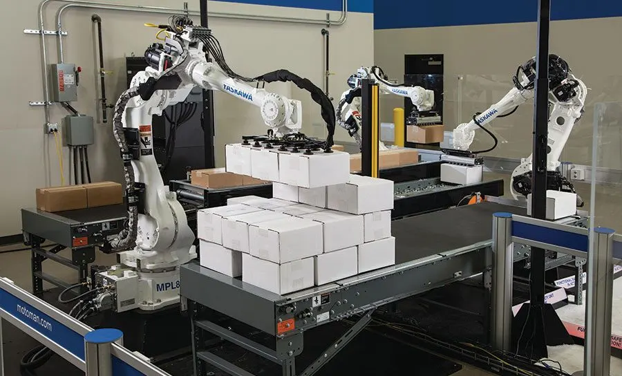 automated contract packaging in warehouse, supply chain logistics optimization