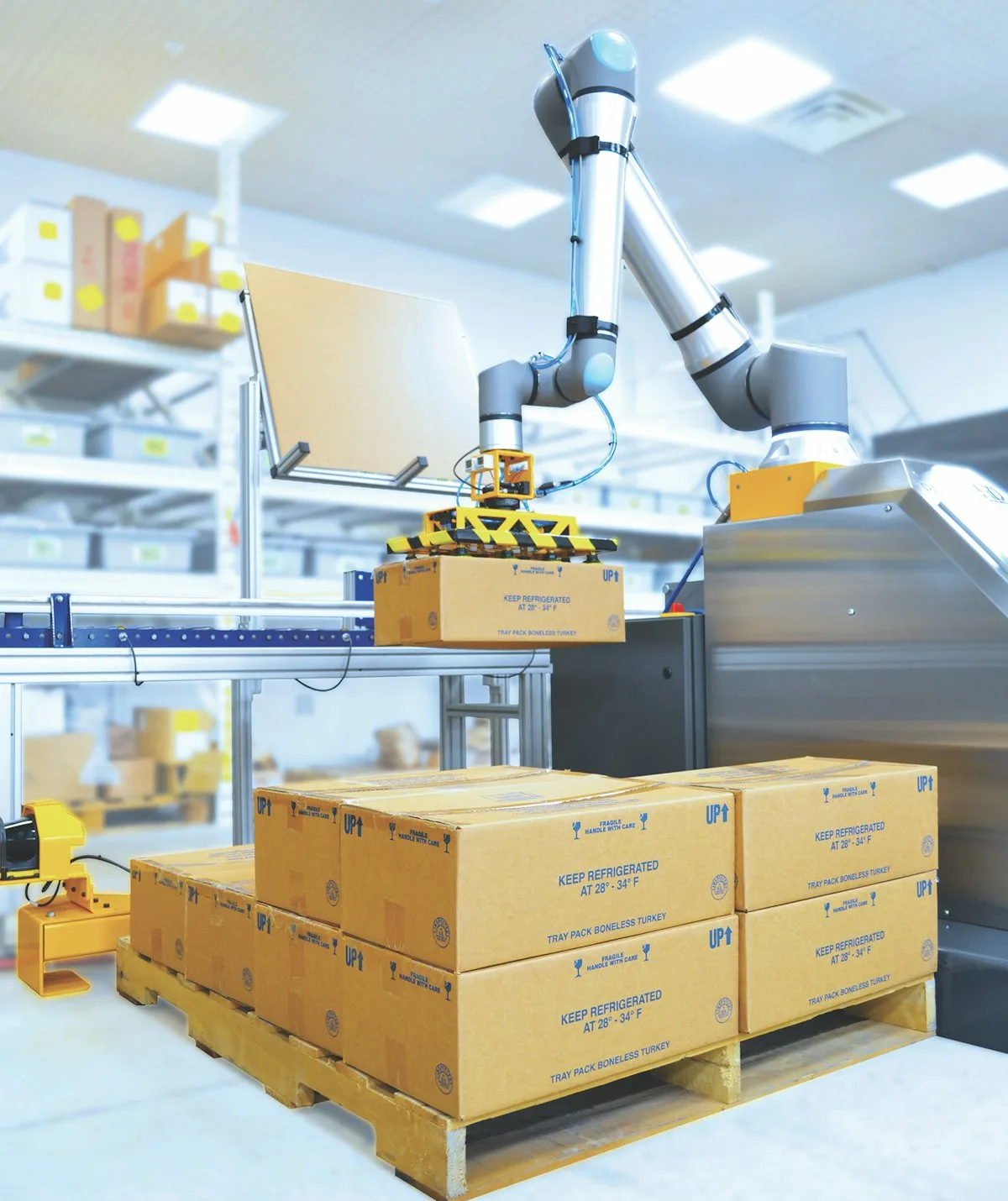 collaborative robots in packaging factory automation teamwork industry
