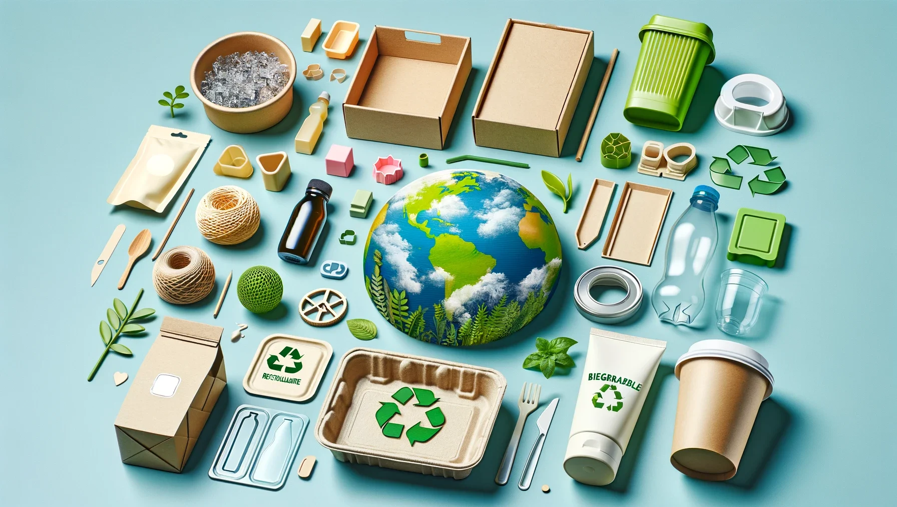 eco-friendly sustainable packaging recyclable biodegradable materials