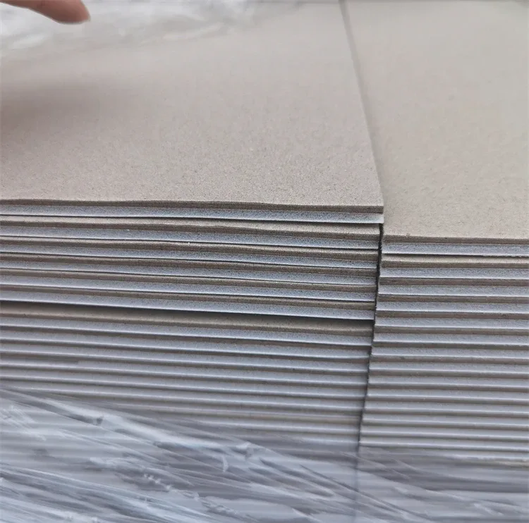 raw greyboard recycled chipboard cardboard sheets packaging material