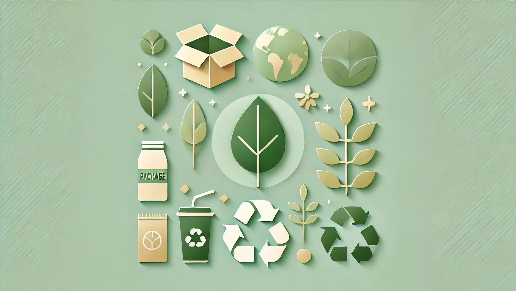 sustainable packaging design with recyclable materials and minimalism