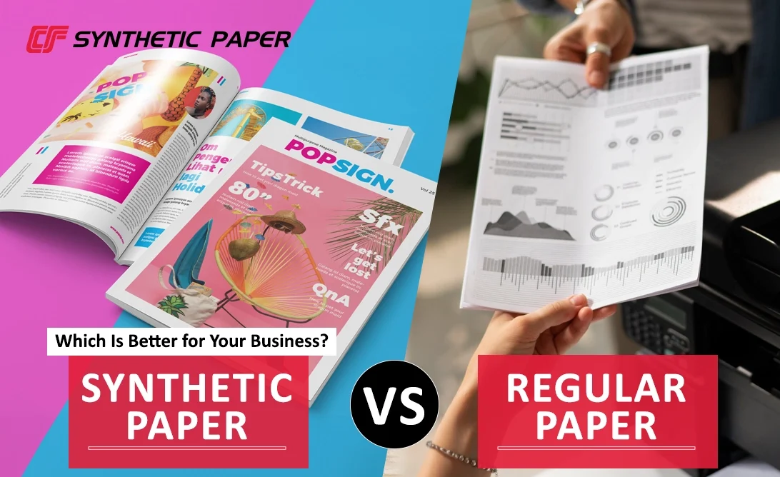 synthetic paper and traditional paper feature comparison table